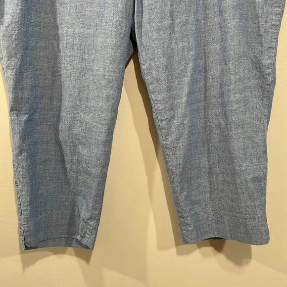 Talbots Perfect Crop Pant Chambray 22WP - Picture 3 of 14